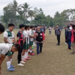 Polsek Cihaurbeuti Amankan Semi Final Sepak Bola Antar Dusun di Desa Pamokolan