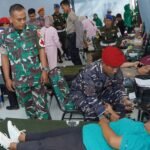 Sambut HUT ke-79 TNI, Satuan TNI wilayah Blitar Gelar Bakti Sosial Donor Darah