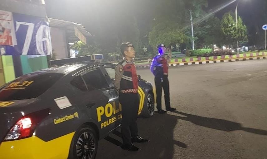 Antisipasi Tindak Kriminalitas dan Kejahatan Jalanan, Polres Ciamis Patroli di Stadion Galuh