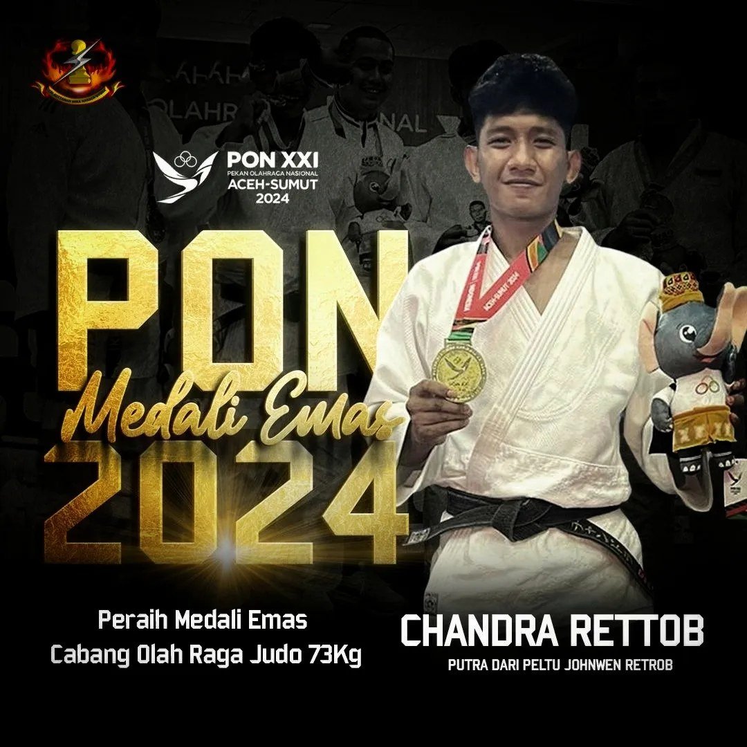Putra Kopassus Ukir Prestasi Gemilang, Juarai Judo PON XXI dan Taklukkan Juara Sea Games
