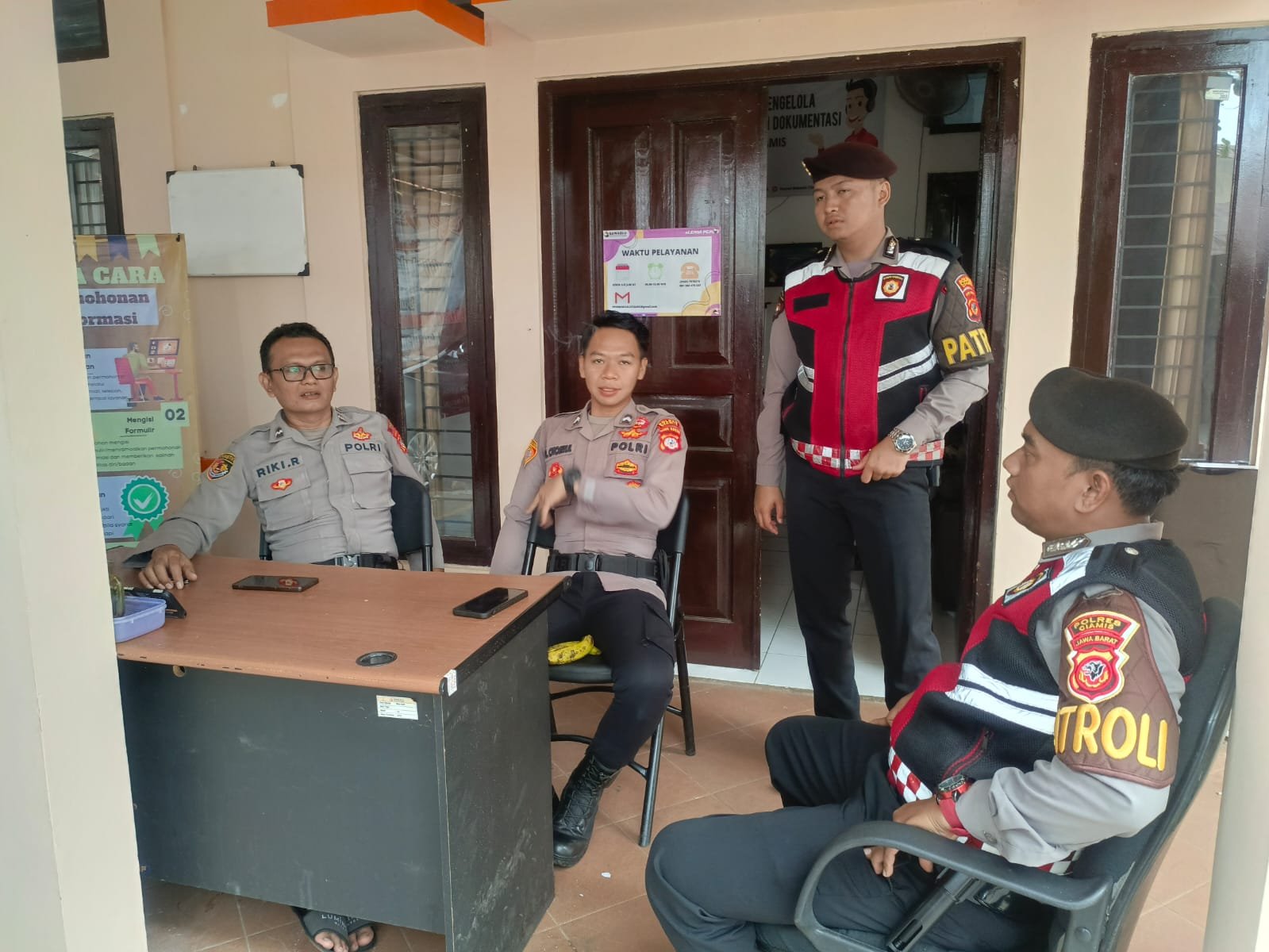 Cipta Kondisi, Polres Ciamis Patroli Dialogis ke Kantor Penyelenggara Pilkada Jaga Kondusifitas