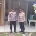 Berikan Rasa Aman, Polsek Banjarsari Polres Ciamis Monitoring Ibadah Minggu di GPDI