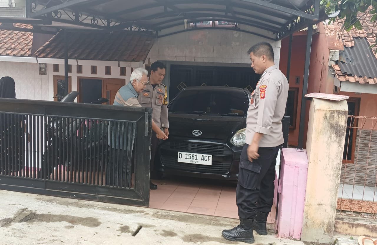 Personel Polsek Ciamis Datangi TKP Pencurian Kendaraan Bermotor di Perum Baladewa