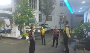 Sat Samapta Polres Ciamis Koordinasi Bersama Satpam Perbankan Antisipasi Bahaya Kamtibmas