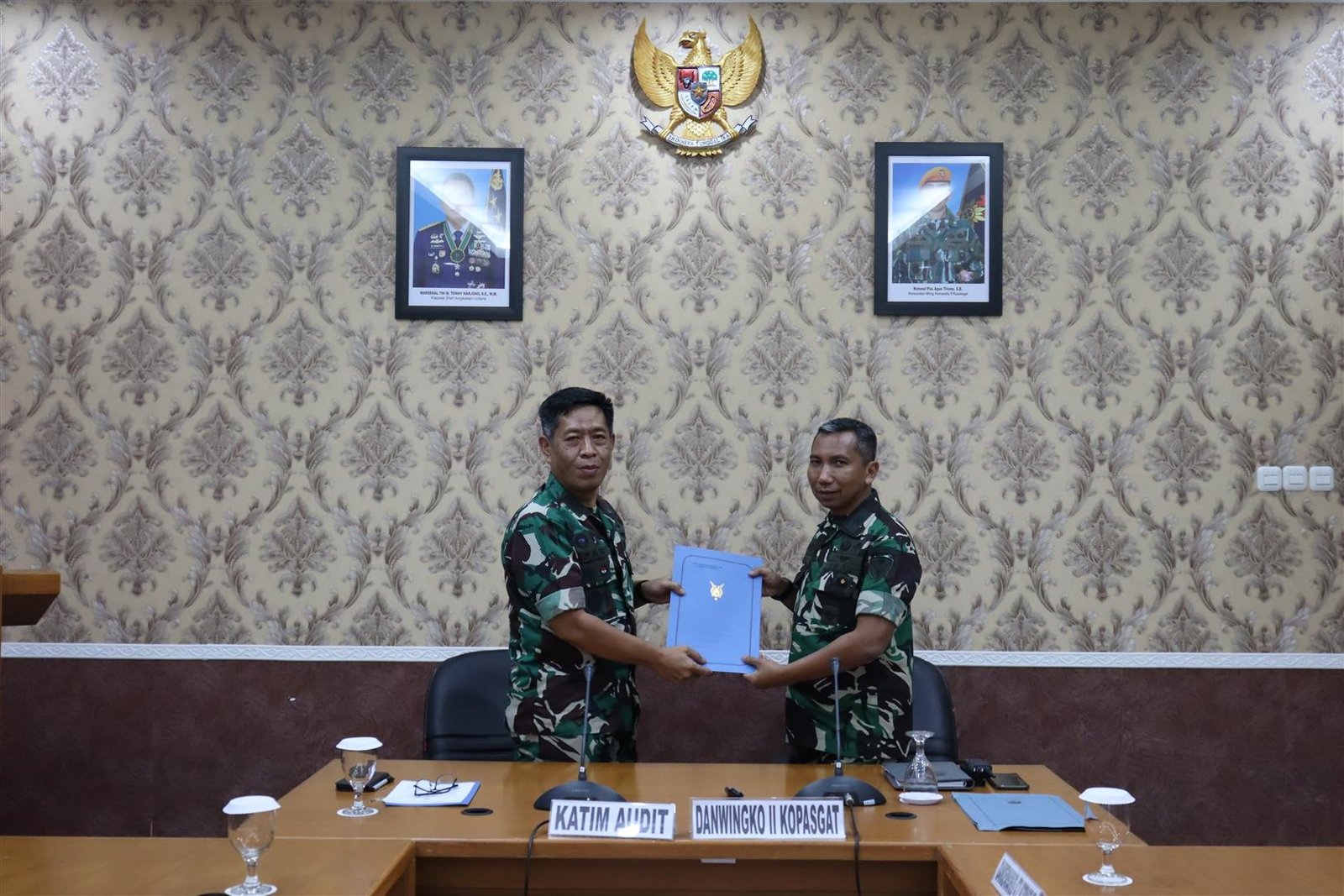 Exit Meeting Audit kinerja Itjenau di Wing Komando II Kopasgat Makassar