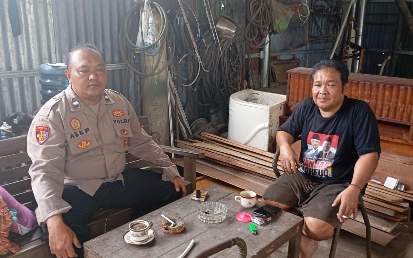 Polsek Cikoneng Polres Ciamis Koorkom Kamtibmas di Ciherang Wujudkan Pilkada Serentak 2024 Aman