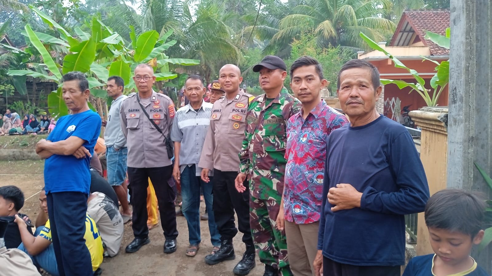 Ops Mantap Praja, Polsek Rancah Polres Ciamis Cooling System Saat Turnamen Bola Voli