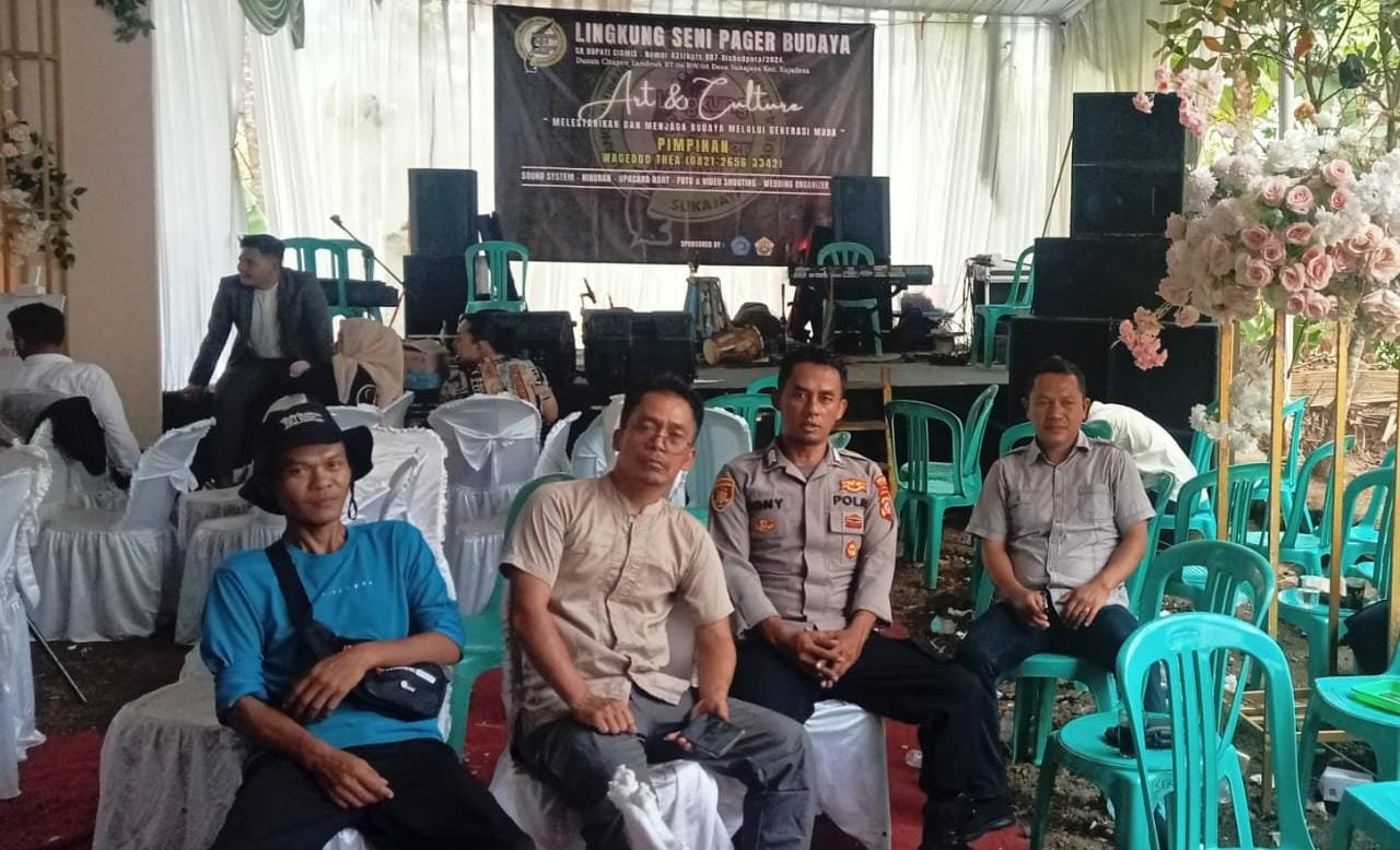 Datangi Tokoh Tanjungsari, Anggota Polsek Rajadesa Koorkom Kamtibmas Jelang Pilkada Serentak