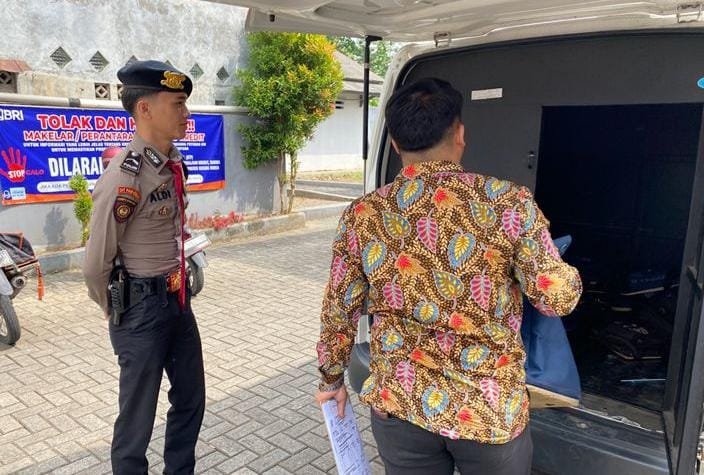 Antisipasi Tindak Kriminalitas, Satuan Samapta Polres Ciamis Beri Pengawalan TKK ke 9 Unit BRI Ciamis