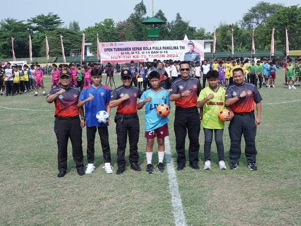 Kababek TNI Buka Turnamen Sepak Bola Piala Panglima TNI Kategori U-10 Sampai U-16