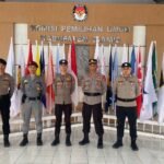 Ops Mantap Praja, Polres Ciamis Siagakan Personel PAM di Kantor KPU Kabupaten Ciamis