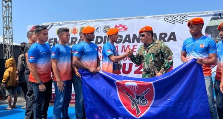Praka Aditya Firmansyah Dari Satbravo 90 Kopasgat Raih Juara 3 Dalam Open Tournament Modern Pentathlon Piala Kasau Cup 2024