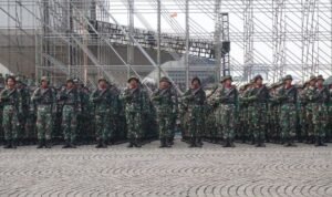 Derap Langkah Penuh Semangat, Prajurit Brigif 1 Marinir Berlatih Bela Diri Taktis (BDT) Dan Parade Langkah Deifile.