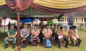 Polsek Cikoneng Polres Ciamis Hadiri Pesta Siaga Gerakan Pramuka Tingkat Kecamatan Cikoneng