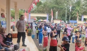 Ops Mantap Praja, Polsek Sukadana Gelar Pengamanan Kegiatan Hari Jadi Desa Bunter