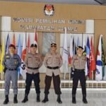 Ops Mantap Praja, Polres Ciamis Siagakan Personel PAM di Kantor KPU Kabupaten Ciamis