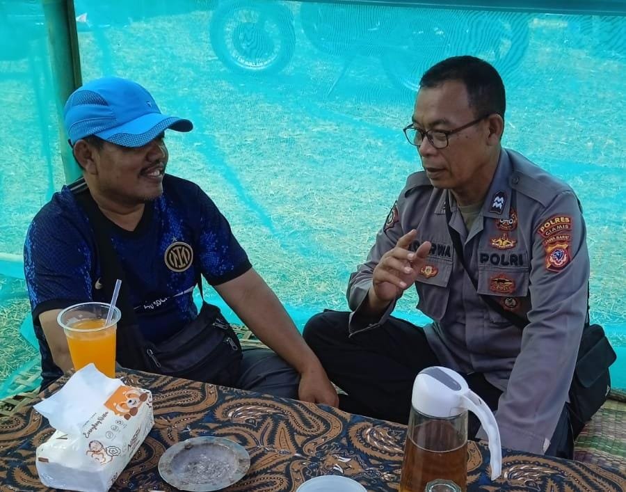 Kanit Binmas Polsek Rancah Ajak Warga Situmandala Jaga Kondusivitas Jelang Pilkada Serentak 2024
