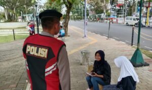 Samapta Polres Ciamis Beri Edukasi Pilkada Kepada Masyarakat
