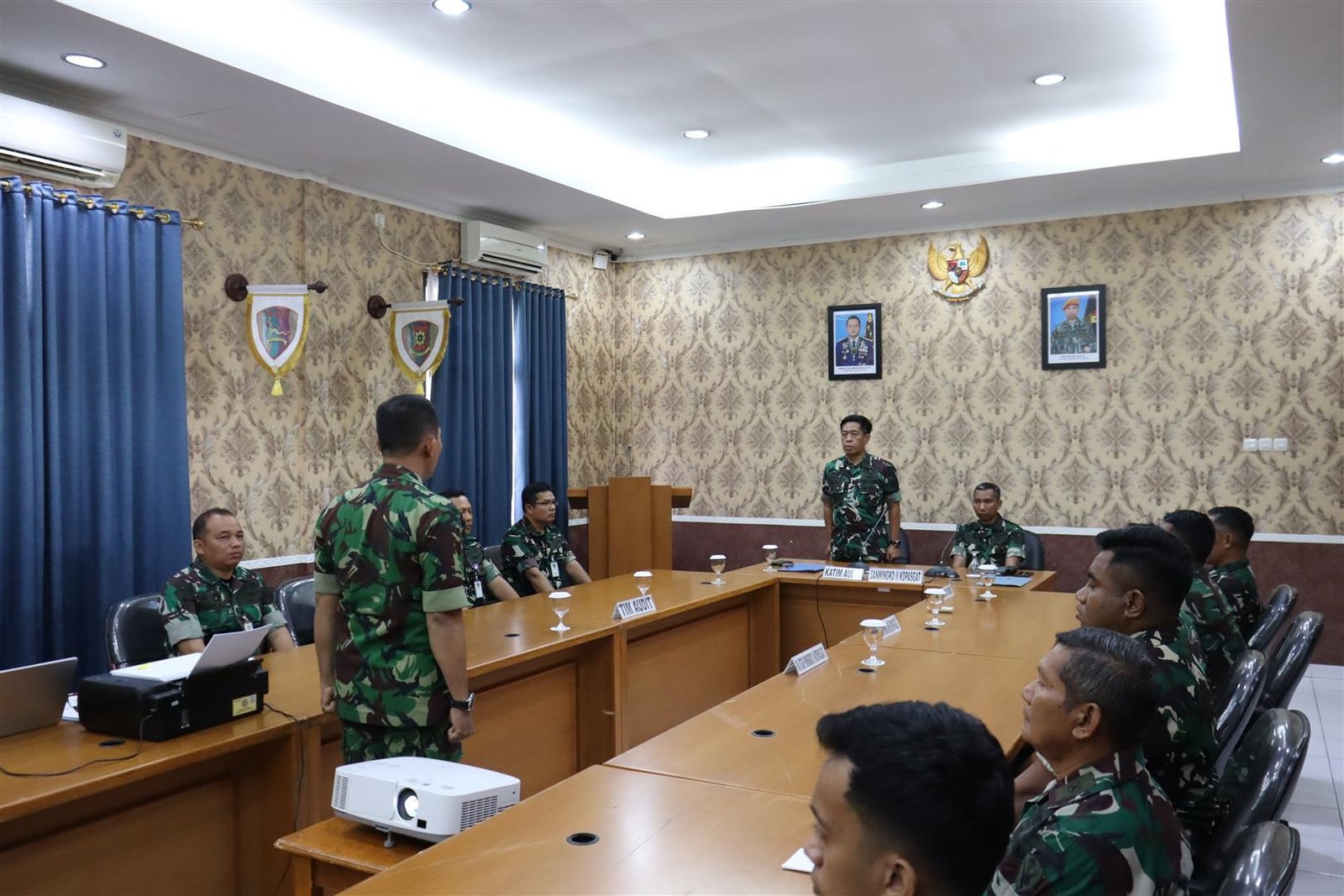 Exit Meeting Audit kinerja Itjenau di Wing Komando II Kopasgat Makassar