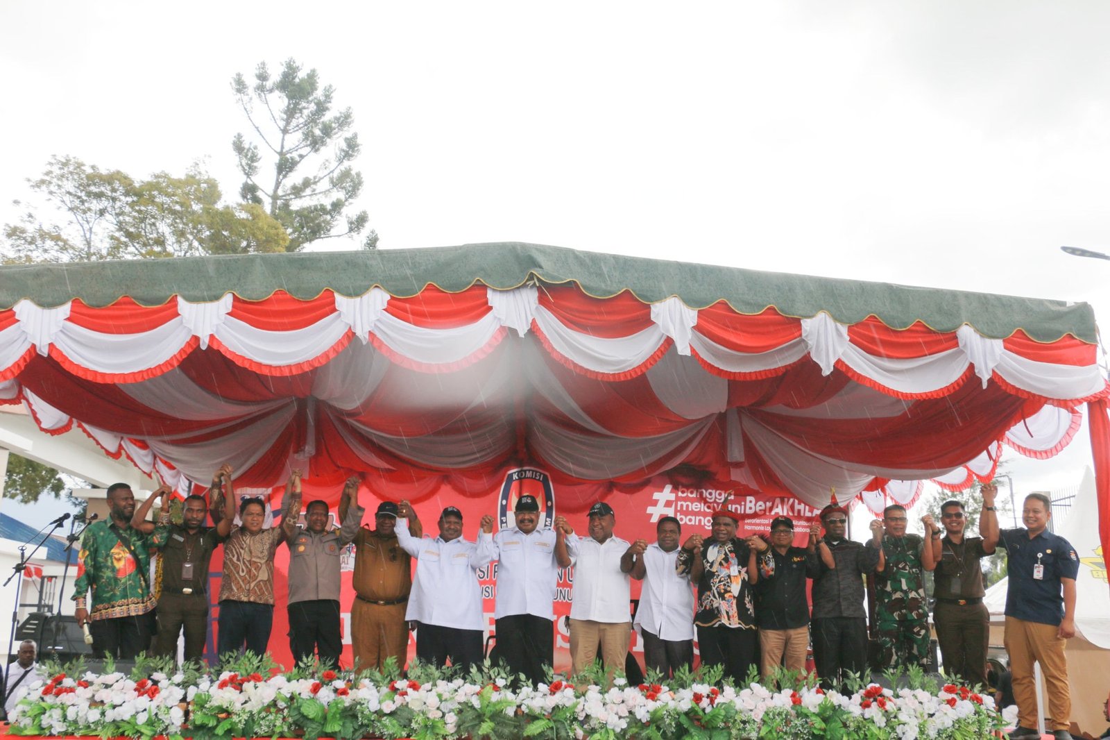Deklarasi Kampanye Damai Digelar, Provinsi Papua Pegunungan Siap Menyambut Pesta Pemilu, Kasdim 1702/JWY: "Kami Siap Mengamankan"