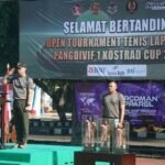 HUT Ke-79 TNI, Pangdivif 1 Kostrad Buka Turnamen Tenis Lapangan dan Bulu Tangkis Pangdivif 1 Cup