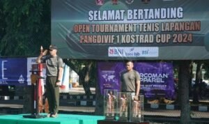 HUT Ke-79 TNI, Pangdivif 1 Kostrad Buka Turnamen Tenis Lapangan dan Bulu Tangkis Pangdivif 1 Cup HUT Ke-79 TNI, Pangdivif 1 Kostrad Buka Turnamen Tenis Lapangan dan Bulu Tangkis Pangdivif 1 Cup