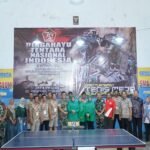 Semarakan HUT TNI Ke-79 Kodim 0808/Blitar Gelar Lomba Tenis Meja Dandim Cup 2024