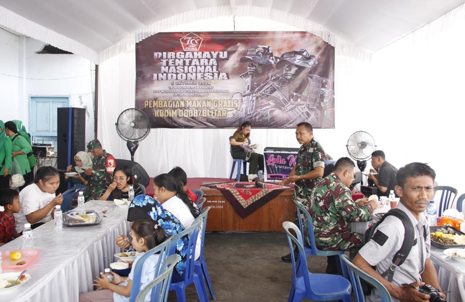 Kodim 0808/Blitar, Gelar Makan Gratis Dalam Peringatan HUT TNI ke-79
