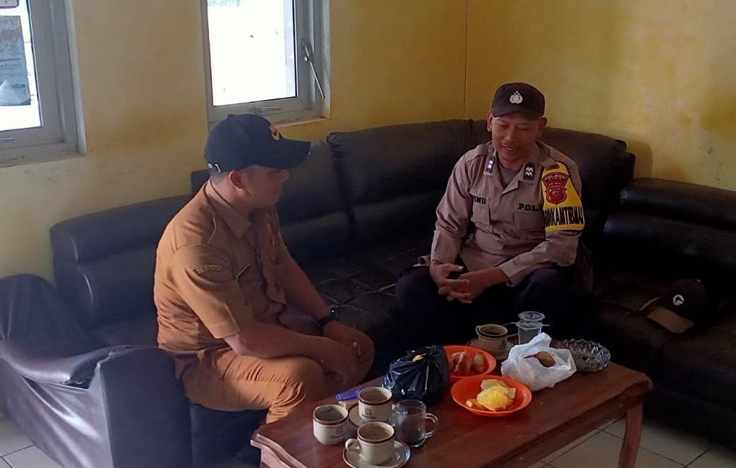 Ops Mantap Praja, Polsek Kawali Polres Ciamis Patroli Dialogis Koorkom ke Warga Sindangsari Kawali