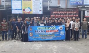 Polsek Banjarsari Polres Ciamis Ikut Sosialisasikan Bahaya Narkoba ke Warga Desa Ratawangi