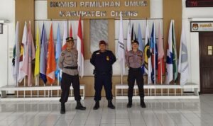 Satgas Preventif Presisi Polres Ciamis Bersiaga dan Amankan Proses Tahapan Pilkada di KPU