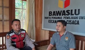 Cooling System Polsek Cisaga Koorkom Kamtibmas ke Penyelenggara Pemilu di Cisaga