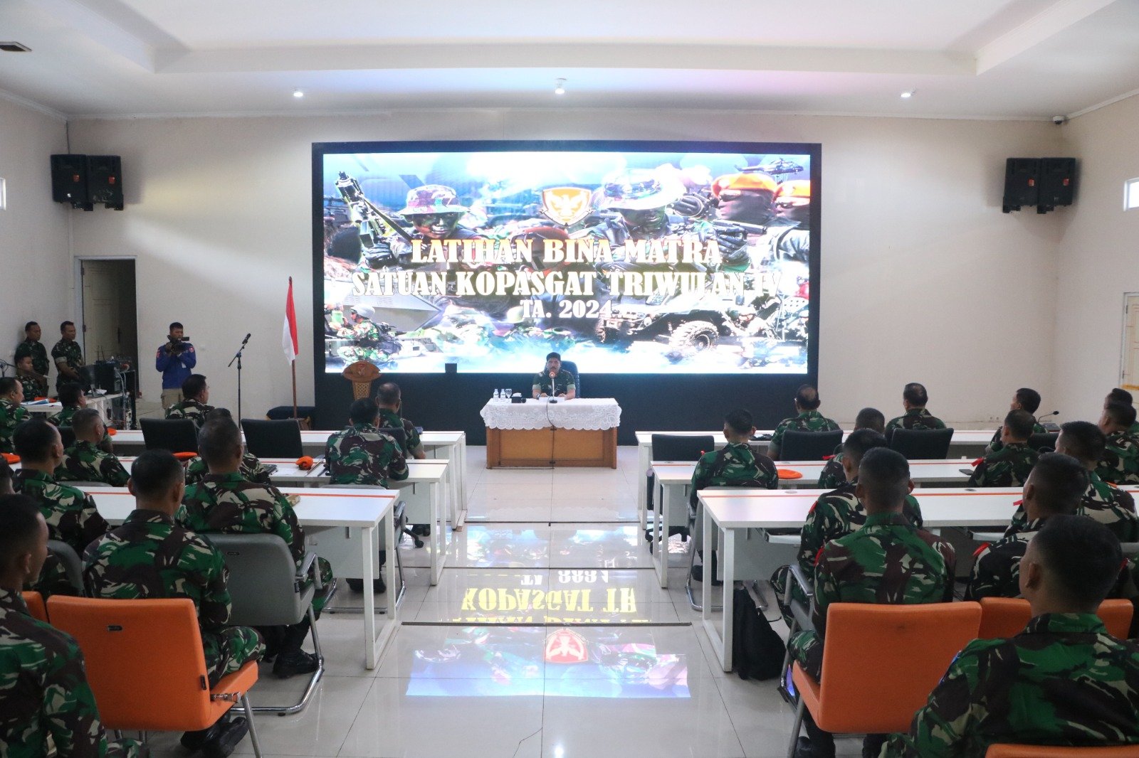 Dankopasgat Membuka Latihan Bina Matra Kopasgat Tahun Anggaran 2024