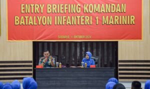 Awali Kepemimpinan, Letkol Marinir Siswanto M.Tr.Opsla Laksanakan Entry Briefing