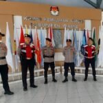 Cipta Kondisi, Polres Ciamis Patroli Dialogis ke Kantor KPU Ciamis Pastikan Kondusifitas