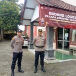 Ops Mantap Praja Polres Ciamis Siagakan Anggota Pengamanan di Gudang Logistik KPU