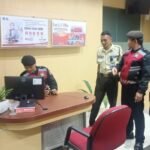 Sat Samapta Polres Ciamis Koordinasi Bersama Satpam Perbankan Antisipasi Bahaya Kamtibmas