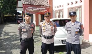 Ops Mantap Praja Polres Ciamis Siagakan Anggota Pengamanan di Gudang Logistik KPU