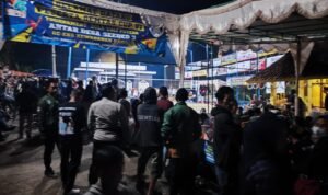 Kapolsek Cipaku Polres Ciamis Pimpin Langsung Pengamanan Turnamen Bola Voli Gemtas