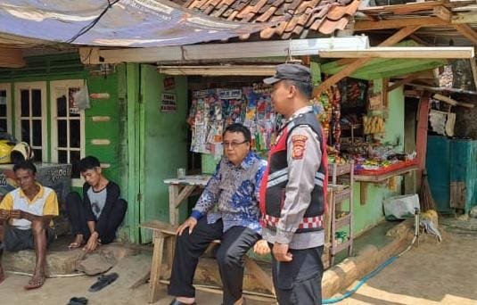 Ops Mantap Praja Polsek Cisaga Polres Ciamis Koorko Kamtibmas di Objek Vital di Cisaga