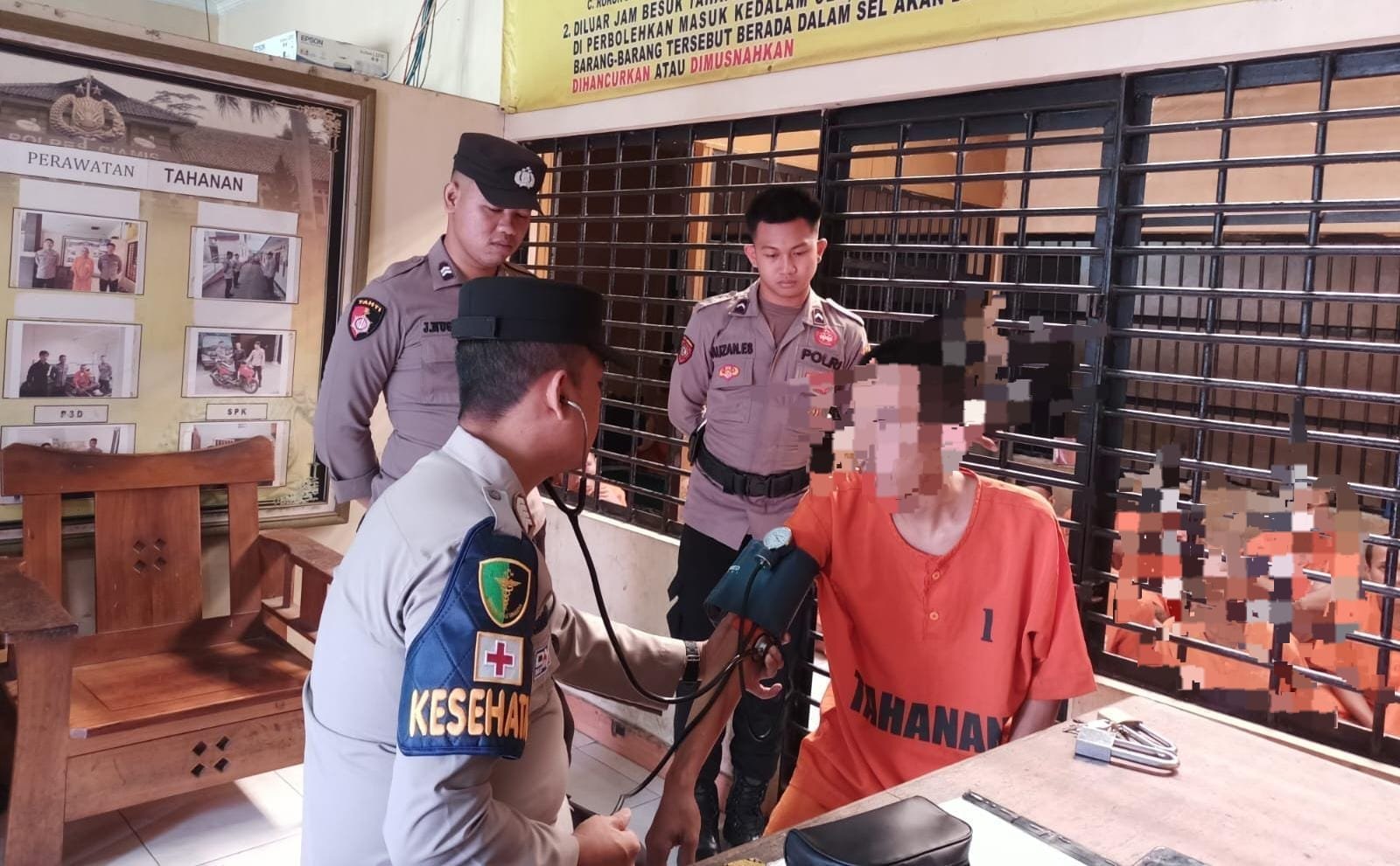 Pastikan Tahanan Sehat Polres Ciamis Lakukan Pemeriksaan Rutin
