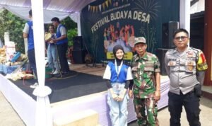 Polsek Cimaragas Polres Ciamis Hadiri Festival Budaya Desa KKN Universitas Galuh