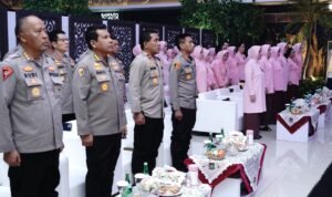 Kapolda Jabar Hadiri Acara Puncak Peringatan Syukuran Hari Kesatuan Gerak Bhayangkari ke-72 Tahun 2024.