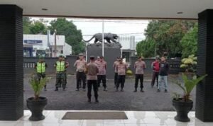 Polsek dan Koramil Banjarsari Apel Sinergitas Kesiapsiagaan Pelantikan Presiden dan Wapres RI