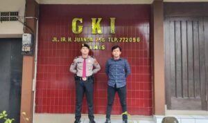 Berikan Rasa Nyaman Polres Ciamis Siagakan Personel PAM di Kegiatan Kebaktian GKI Ciamis