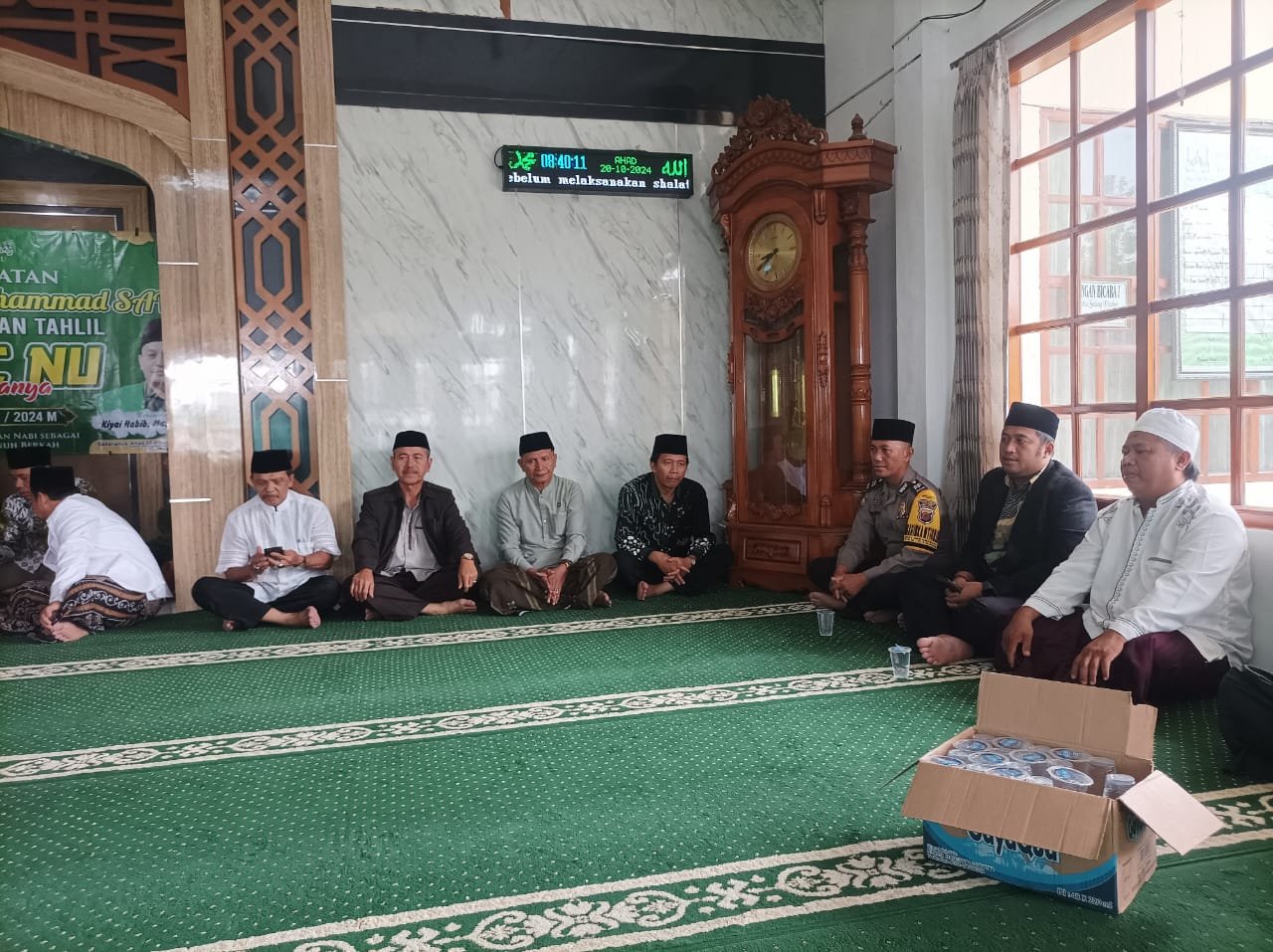Cooling System Polsek Ciamis Monitoring Acara Maulid Nabi di MWC NU Sadananya