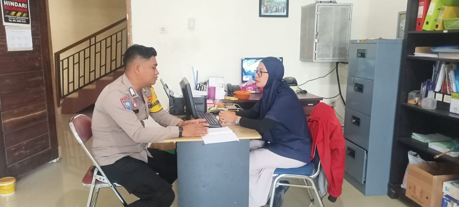 Cipta Kondisi Polsek Cikoneng Polres Ciamis Koorkom Kamtibmas ke Warga Cisaray