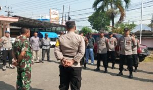 Polsek Pamaricab Bersiaga Saat Proses Pilkades PAW Kades Kertahayu
