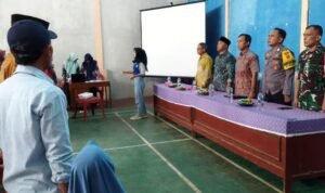 Polsek Pamarican Polres Ciamis Ikut Sosialisasi Penyakit Menular di Desa Sidaharja