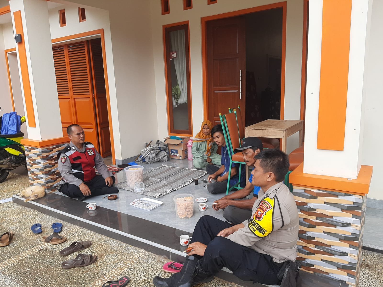Humanis Polsek Cipaku Polres Ciamis Koorkom Kamtibmas ke Tokoh Hadapi Pilkada Serentak
